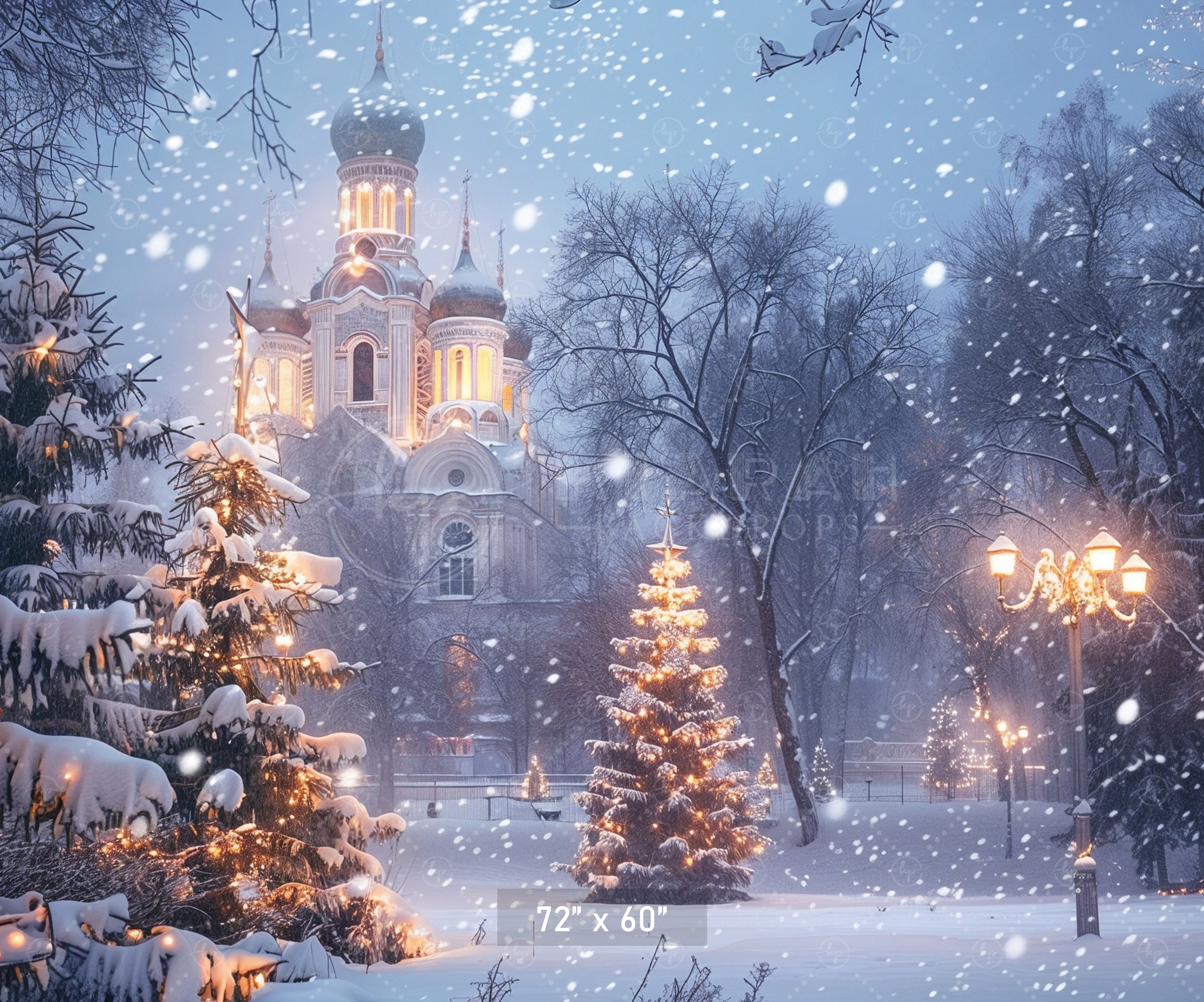 Winter Wonderland Cathedral Backdrop
